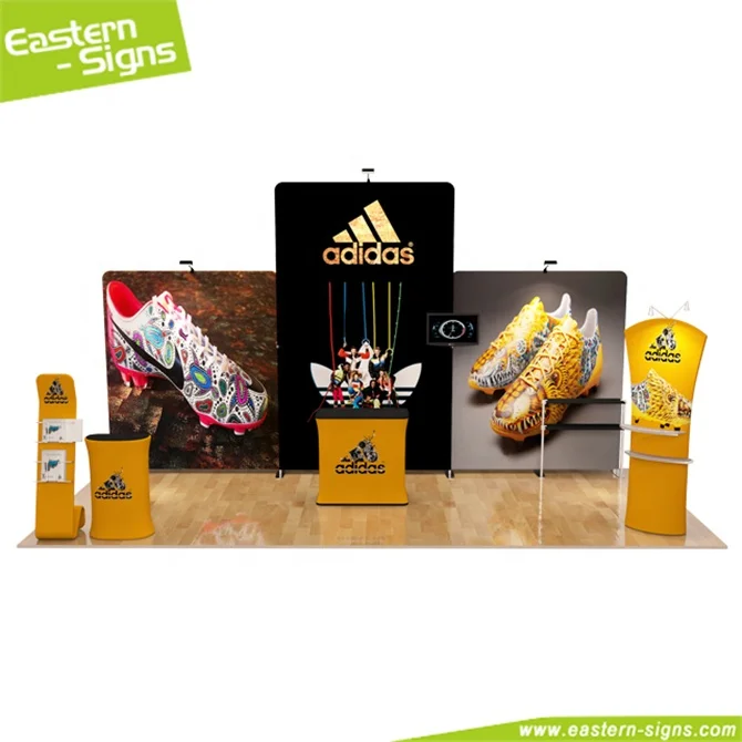 Modular portable aluminum fabric advertising 10*20ft  exhibition booth display for fair
