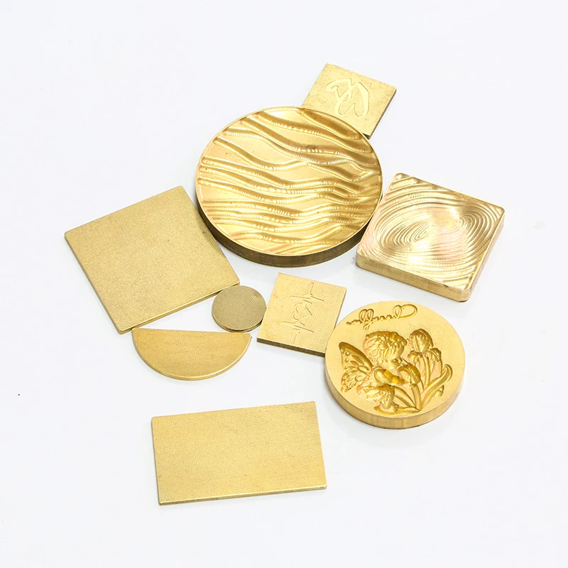 Customizable Size Embossing Powder Press Copper Mould Press Tile Powder Pressing Cooper Sheet Durable Eyeshadow Press Plate