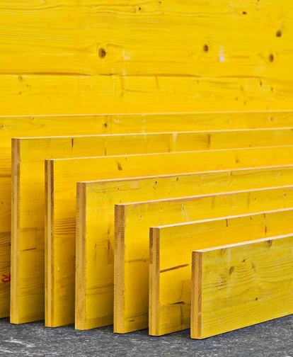 high quality 3-ply shuttering plywood with spruce pine and fir three ply shuttering panel 21/27mm yellow Three layer board