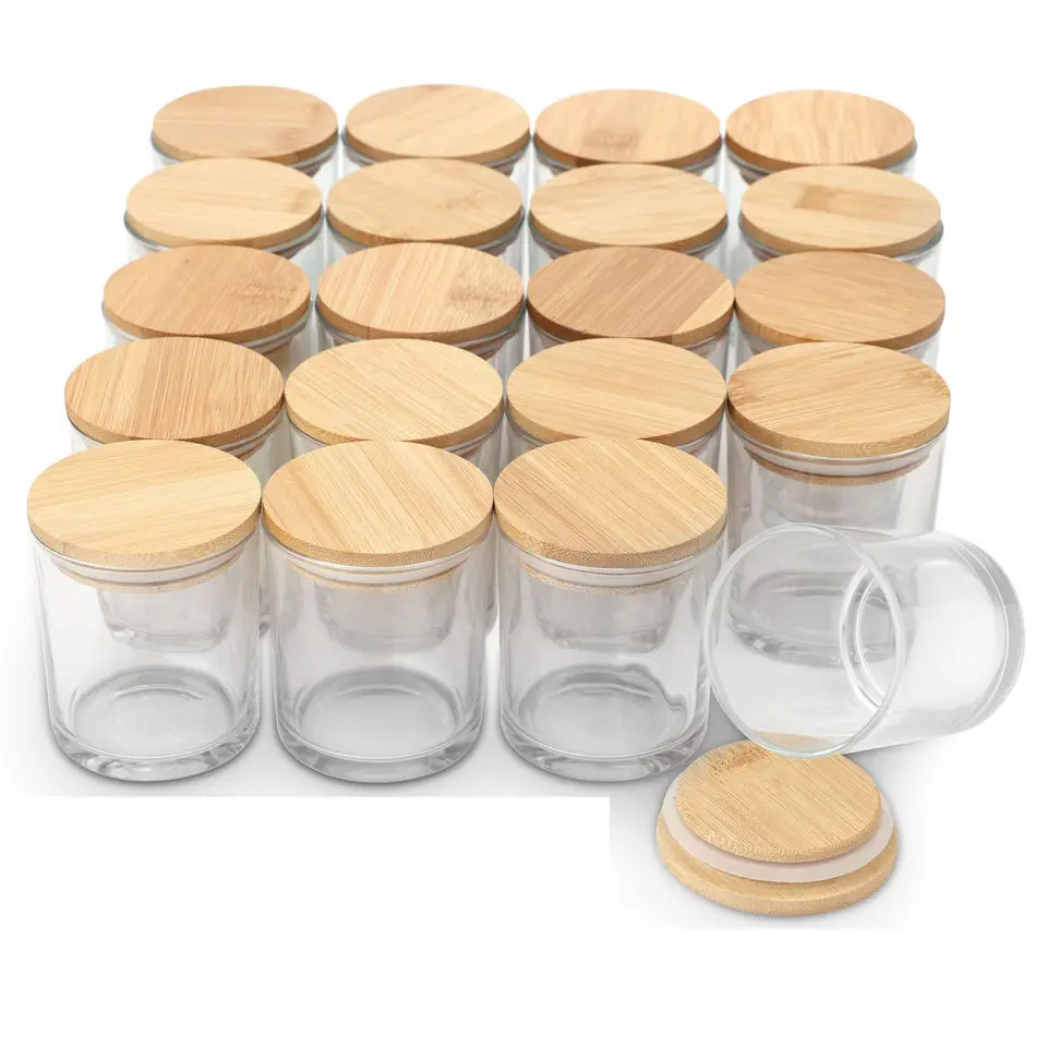 Frascos de velas de luxo frasco vidro vela Unique Glass Candle Jars Empty Glass Candle Jar