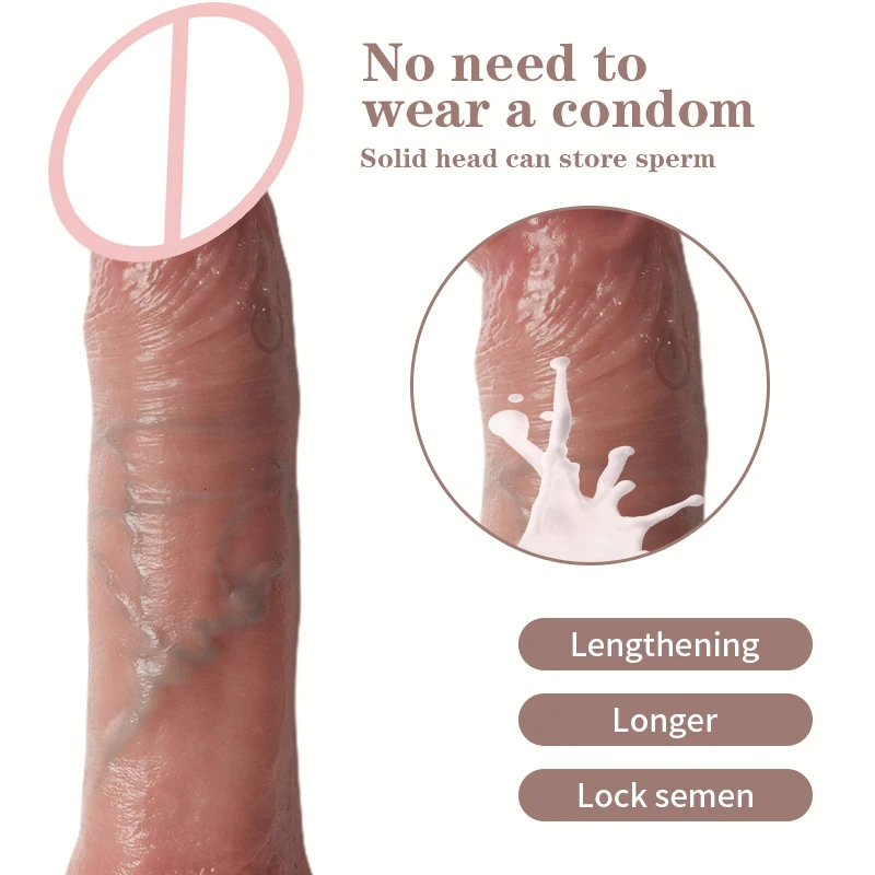 Realistic Multi Speed Vibrating Penis Growth Sleeve Increases Couples Sex Experience Vaginal Stimulation Sex Toys Consolador
