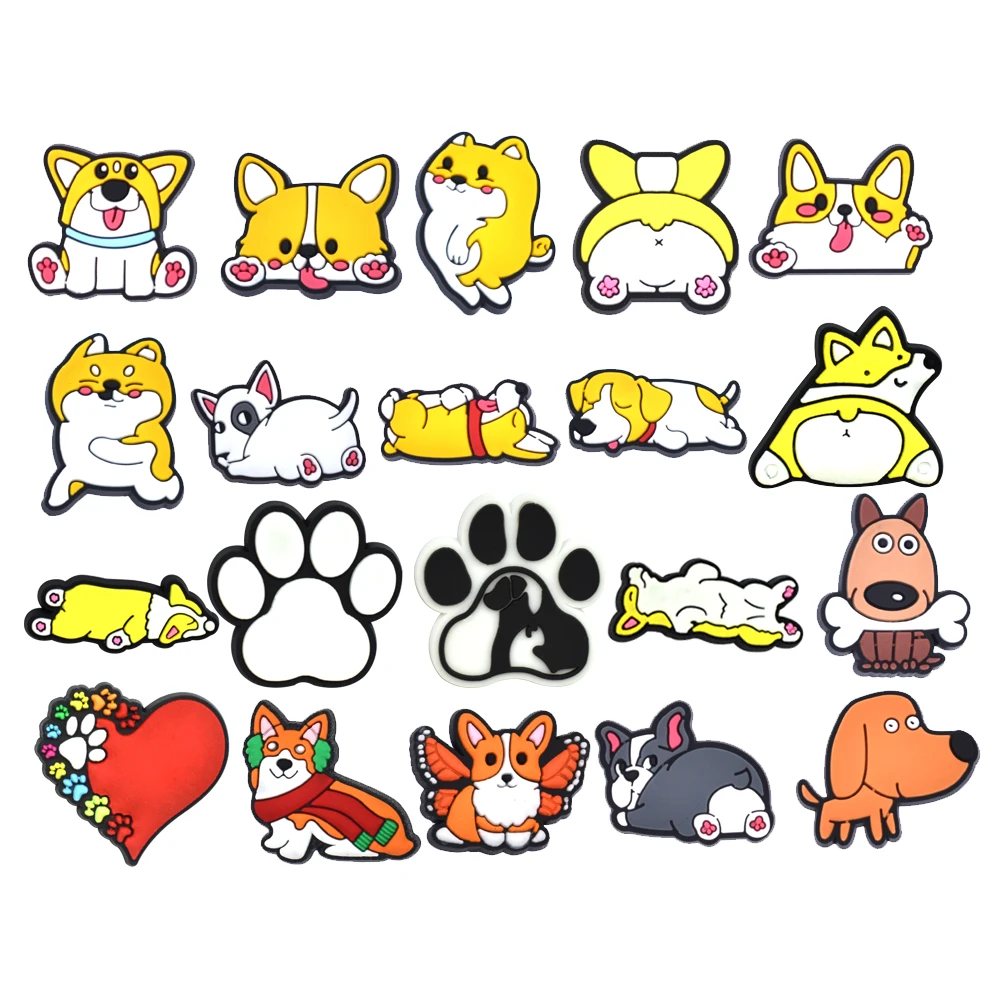 Wholesale Unisex Adult Transparent Pvc Shoe Button Designer Dog Clogs Charms For Clogs And Shoe Accessories