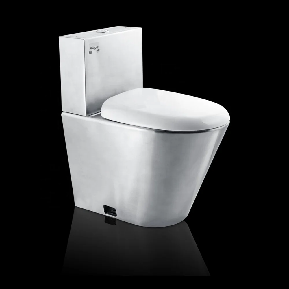 Kuge 600mm standard wash down toilet bowl durable stainless steel public toilet manufacturer