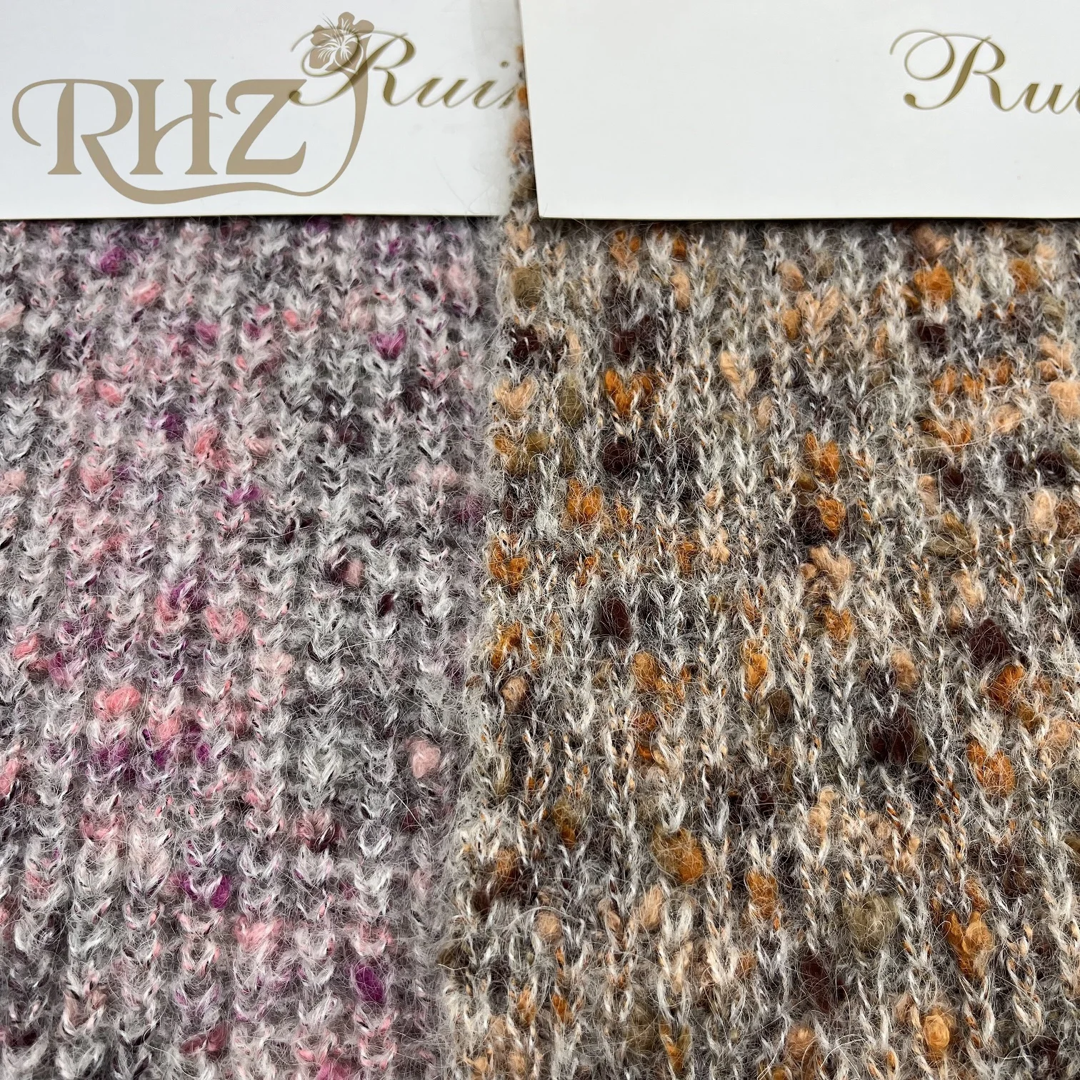 RHZ 2.8nm/1 fancy brushed yarn mohair wool polyester acrylic blended for knitting
