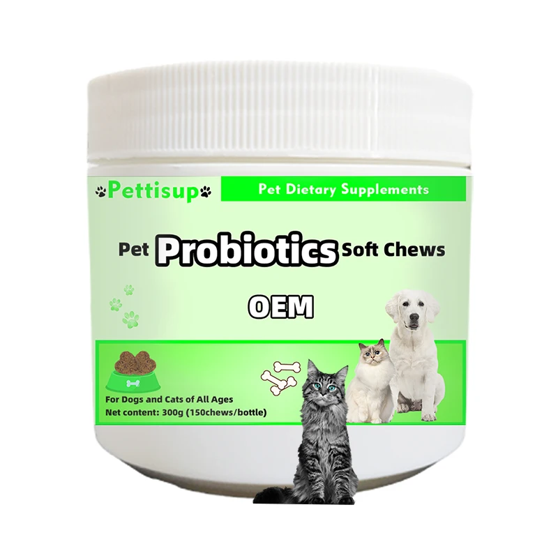 Supply High Quality Probiotics Powder for Dogs and Cats with Digestive Enzyme Skin Coat Booster
