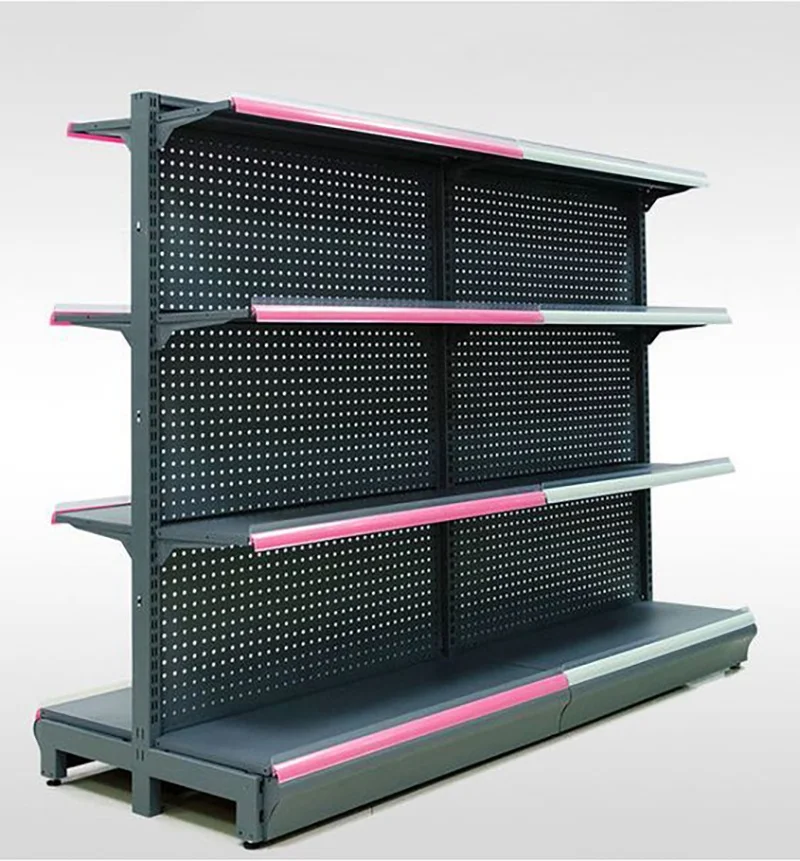 5 ярусов черный металлический стеллаж для розничной торговли shelving гондолы стеллажи