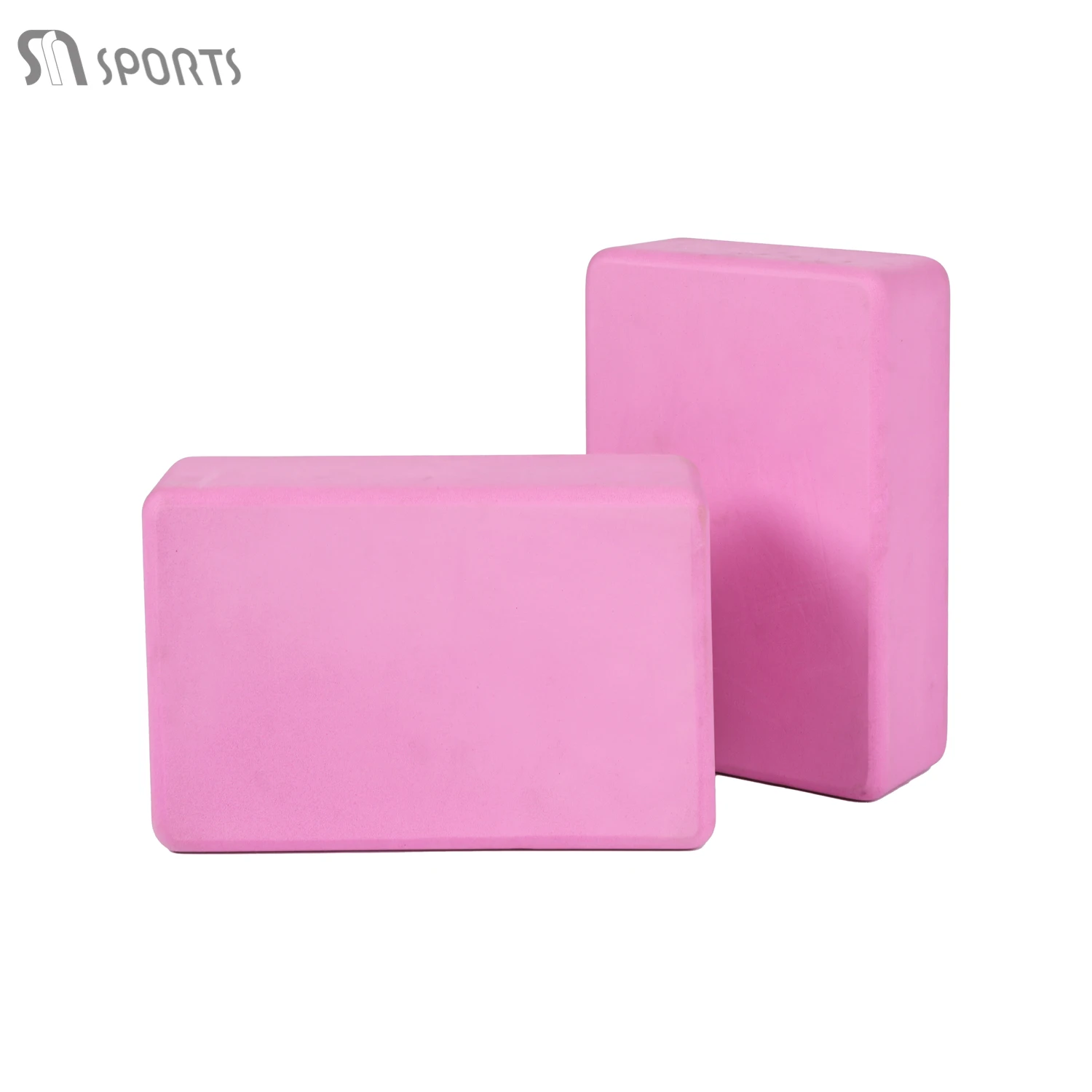 Factory Direct Sale Solid Color Pink EVA Foam Yoga Block Bricks