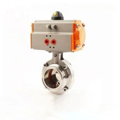 Sanitary Pneumatic butterfly valve