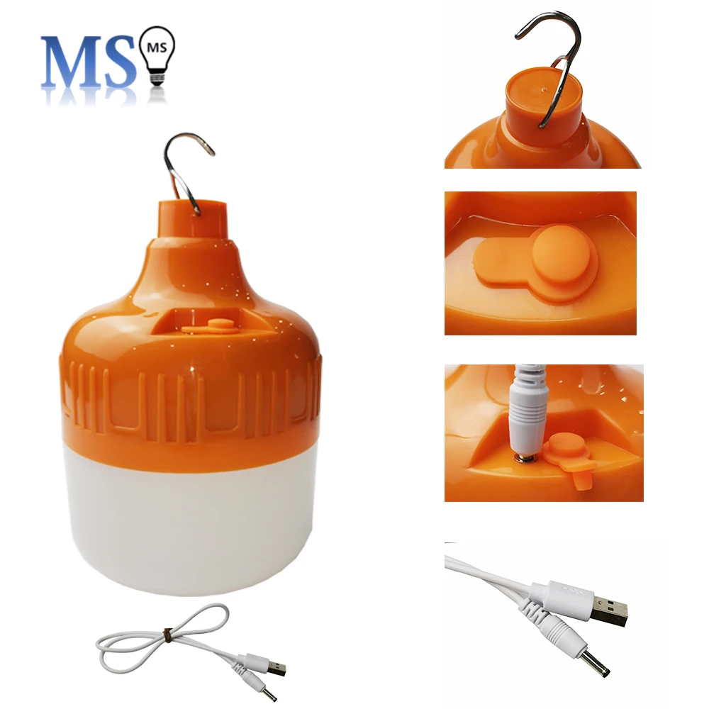 
New product 100 Watt Rechargeable Emergency LED Light Lamp With Backup Battery For Camping 