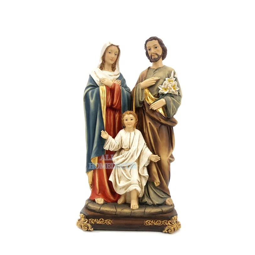 
High Quality Catholic Holy Family Religious Statues Home Decoration Resin Religious Figurines 