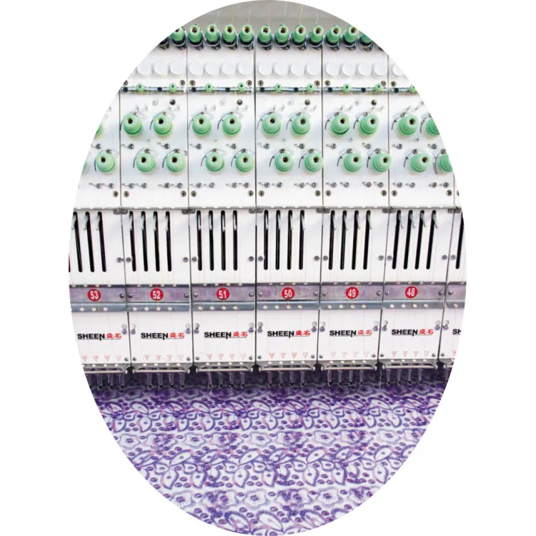 Многоголовочная кружевная вышивальная машина, промышленная высокая производительность