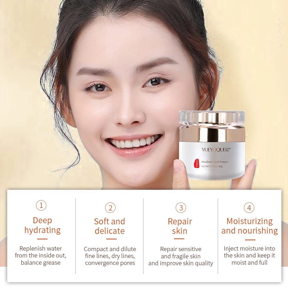 OEM/ODM private label Collagen Moisturizing And Snail Whitening Face Cream