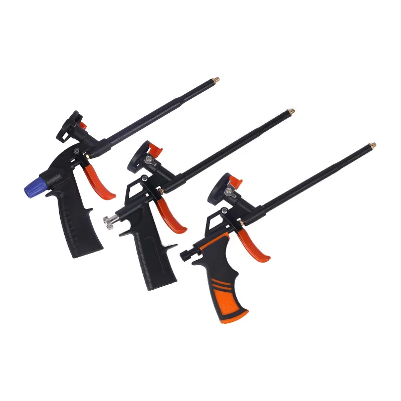 2024 Factory Direct Supply No-Clean Foam Gun Aluminum Allo Door And Window Caulking Gun Tube Foam Gun