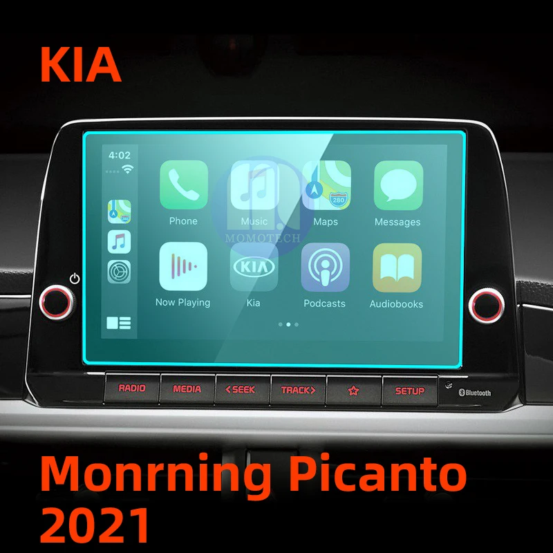 Car Navigation Screen Protector Tempered Glass for Kia Monrning Picanto Center Control GPS Monitor Protective Film