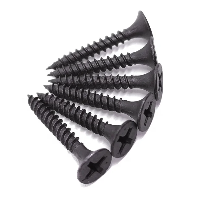 Factory Price Metal Drywall Black Phosphating Screws to Wood