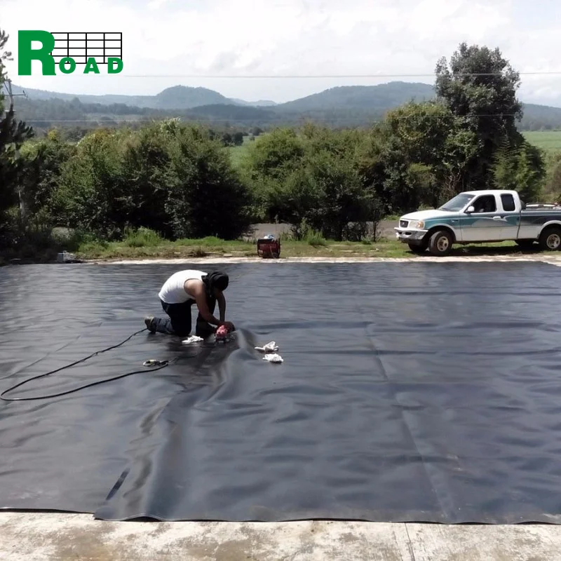 High Quality 1.0mm 2.0mm Water Waterproof Membrane Fish tank dam pond liner price HDPE Geomembrane