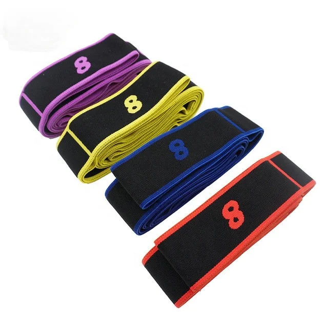 wholesale high quality 4cm colors exercise elastic band for pilates for yoga exercise