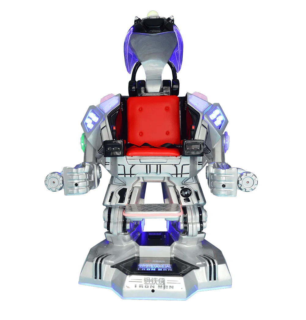 360 degree rotating riding robot entertainment machine for commercial plaza