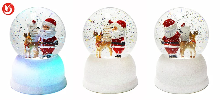 Crystal New Redesign Glass Plastic Custom Blowing Swirl Dome Lighted Glitter Cheap Lanterns Water Globe acrylic frame snow globe