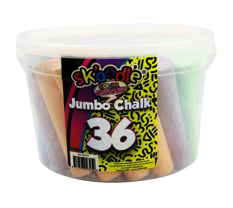  Уличный Мел для тротуара Jumbo нетоксичный разные цвета Детский рисунок