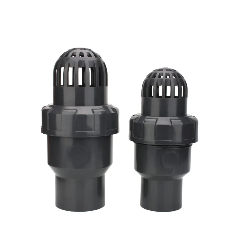 DIN UPVC plastic foot valve for irrigation accessories