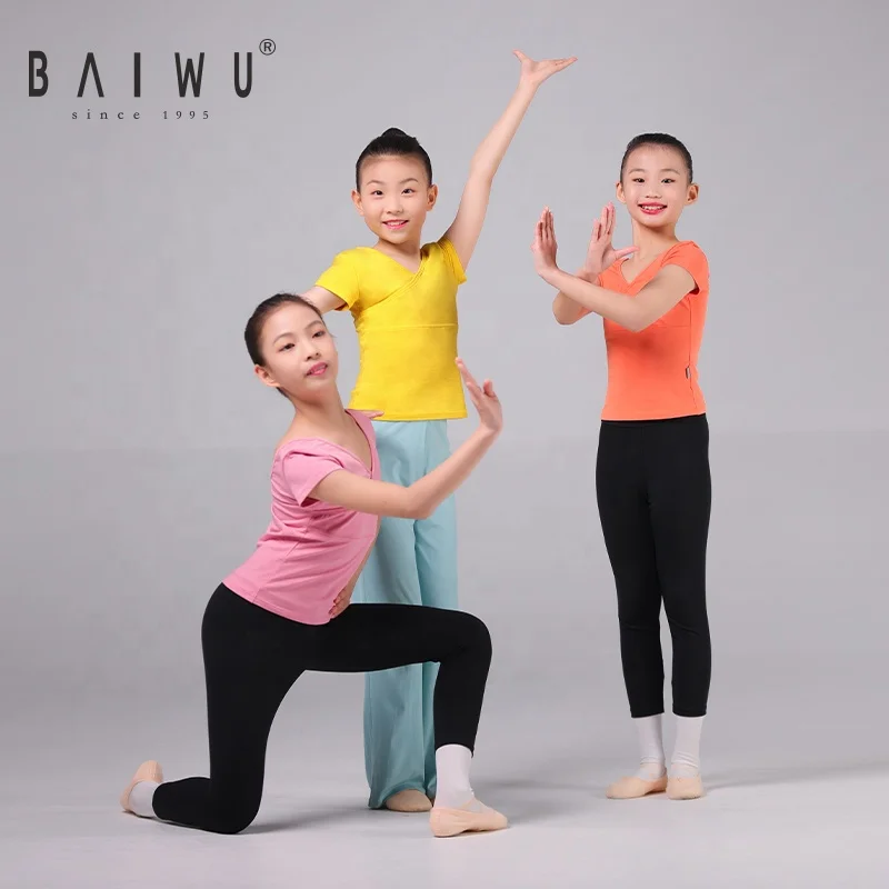 Baiwu Dance Wear Kids Children/Adult Training Dance Classic National Dance Cotton Tops Shorts Eco-friendly 121220023
