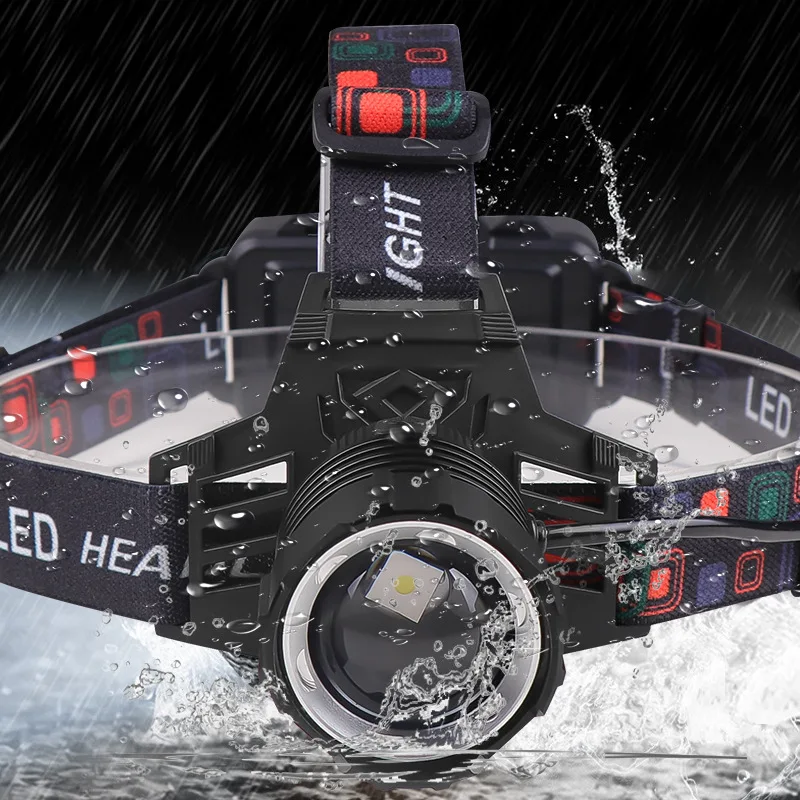 New Style High Power Rechargeable Headlamp Waterproof Hunting Led Headlamp Flashlight