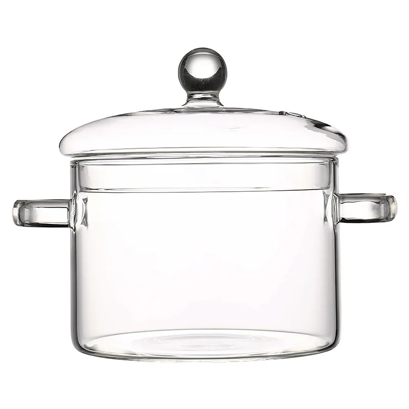 High Borosilicate Glass Pot Kitchen Noodle Soup Pot