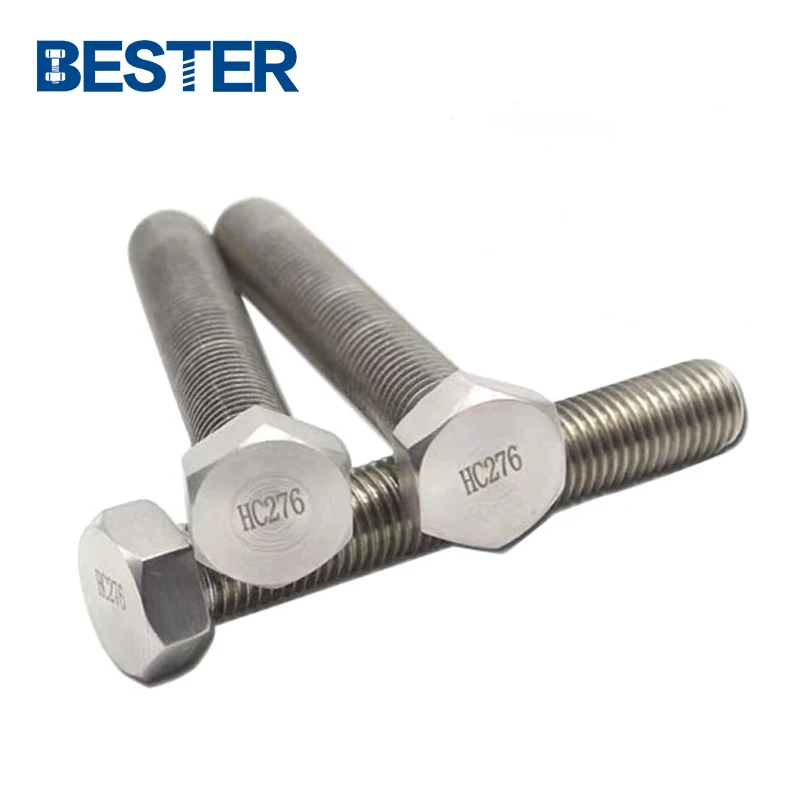 Hastelloy Alloy B2 B3 Hastelloy C22 Hastelloy C276 DIN 2.4829 full thread heavy external hexagon Hex Head Bolt