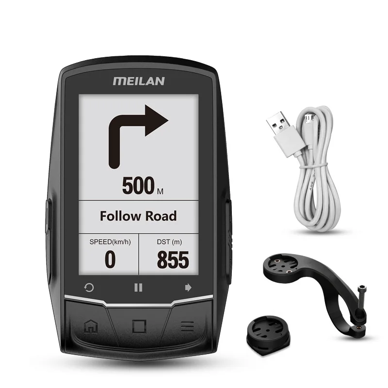 INBIKE 2,6 большой экран беспроводной водонепроницаемый велосипедный компьютер зеленого и белого цвета со светодиодной подсветкой