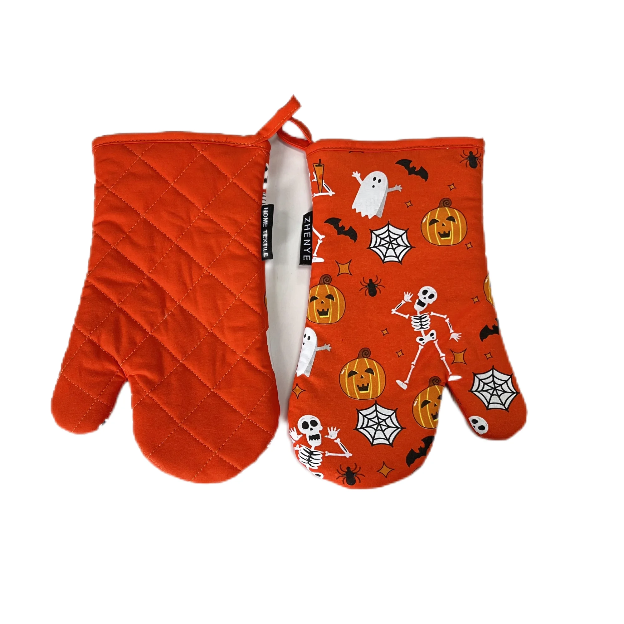 2023 fashion design Heat resistant kitchen restaurant bakery oven mitts cotton oven glove durable recycling kitchen oven mitts