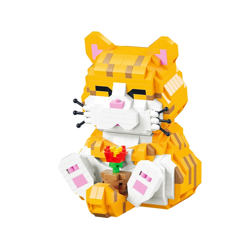 OEM custom building blocks manufacturer 3D Puzzle Assembling Toy Micro Particle Brick Jigsaw Cartoon Toy