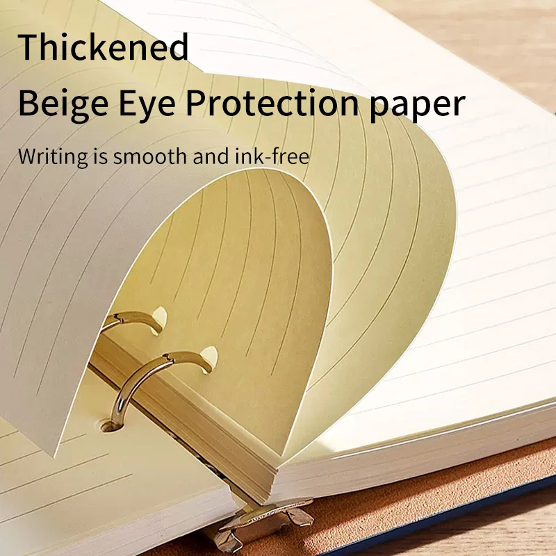 New items novel style writing diary smart finger lock personalized journal planner note book with loose leaf ring binder