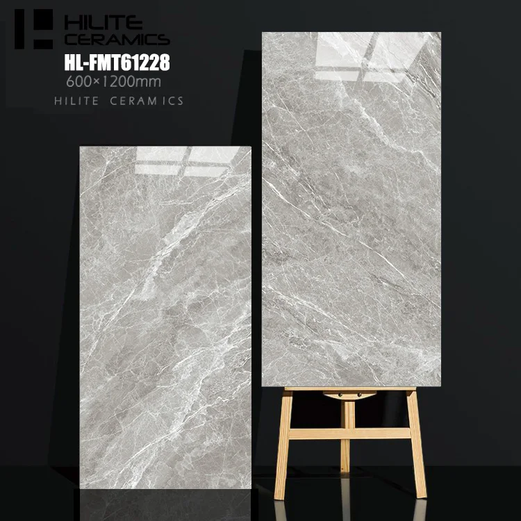 600*1200 Full Marble body polished glazed ceramic floor tiles for flooring