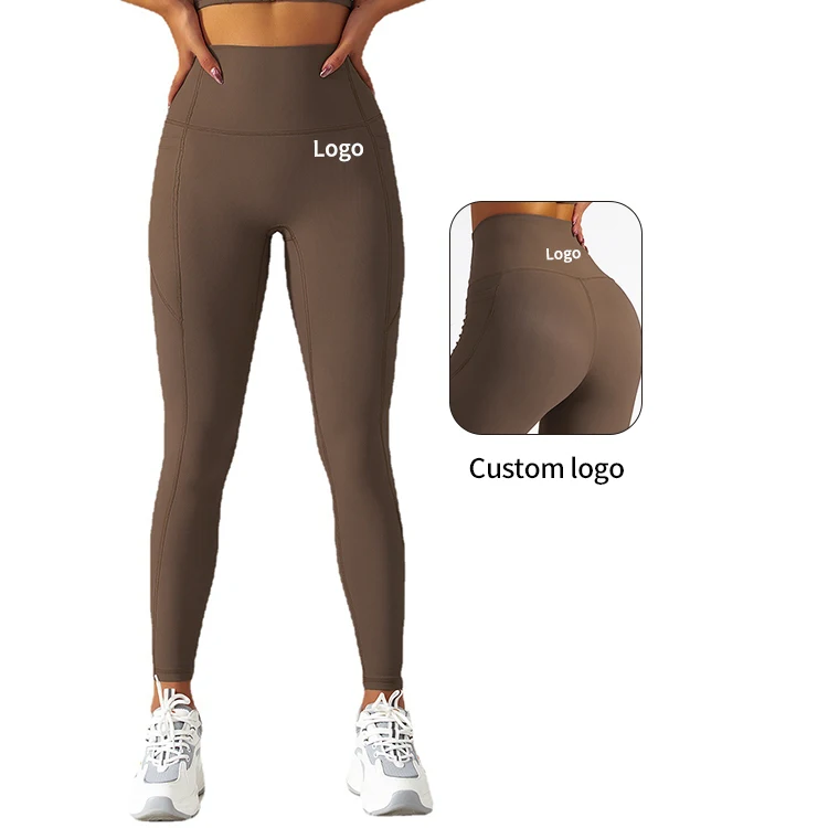 MIQI Ribbed High Waist Butt Lift Exercise Yoga Pants Ladies Sports Gym Workout Yoga Leggings