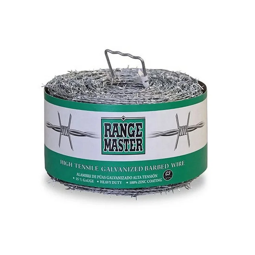 Barbed wire 50kg price per roll galvanized 500 meters barbed wire kenya