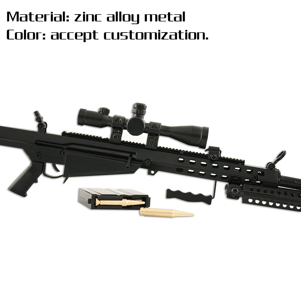 Wholesale Zinc Alloy 1:4 Scale Die Cast Metal Model Toy Gun 28CM Mini Beretta For Kids