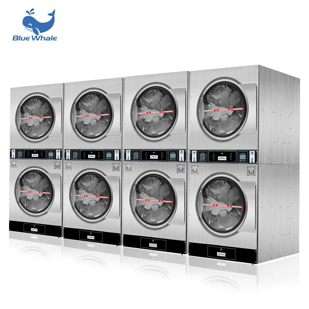 Normal commercial laundry machines dryer fully automatic coin operated washing machine small stacked washer dryer