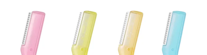 Hot Sell Portable Women Eyebrow Razor Stainless Steel Blades Facial Eyebrow Hair Trimmer Razor Face Eyebrow Shaver