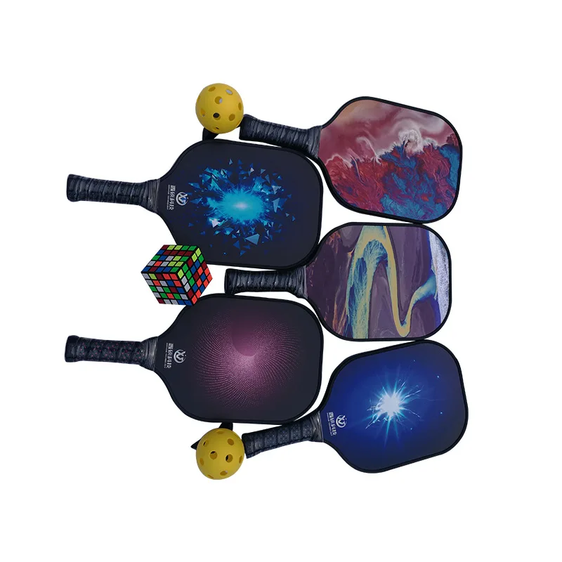 Customized Logo Best Price Good Quality USAPA approved Carbon Fiber Pickleball Paddle Set