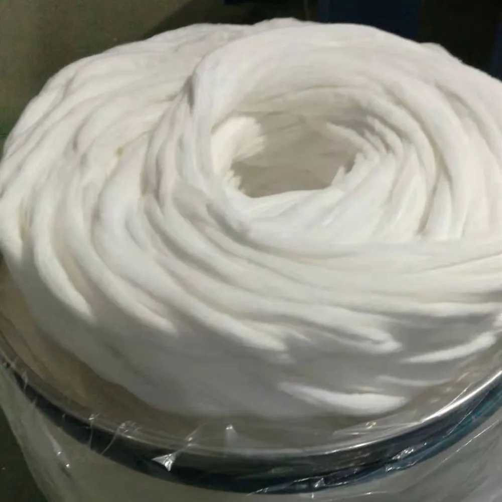 
Customized Size Approved Soft Medical Absorbent 100% Pure Cotton Sliver For Cotton Swabs 