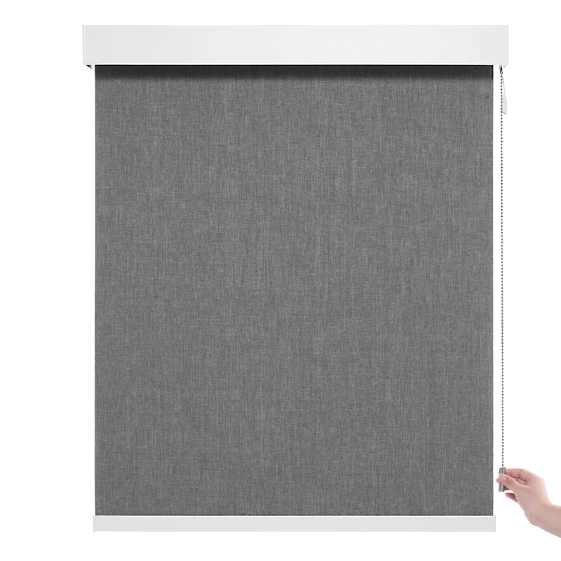 Bead Electric Blinds Blackout Smart Motorized Roller Blinds Double Layer Roller Blinds Battery Motorized Window Roller Shades