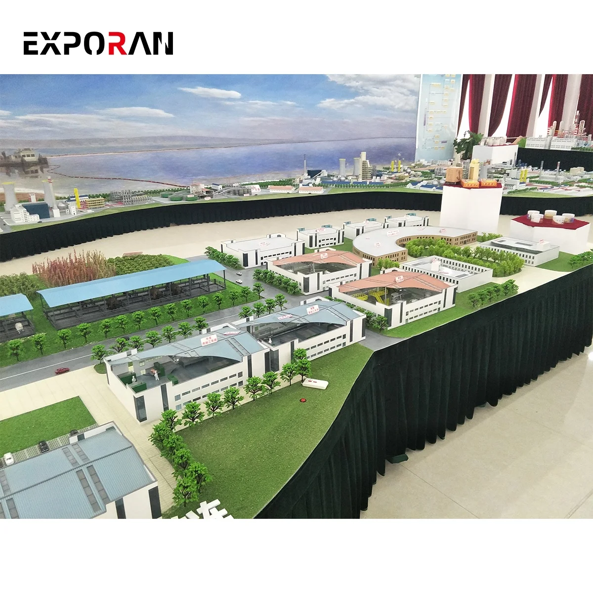 Промышленная раскладка зданий масштабная модель/Промышленный причал от maniature/промышленная Миниатюрная модель