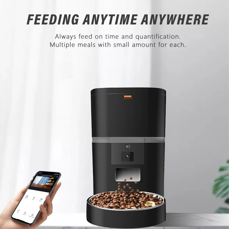 Video Remote Control Smart Feeder Wifi Automatic Dog Cat Food Feeder Automatic Pet Feeder With Camera