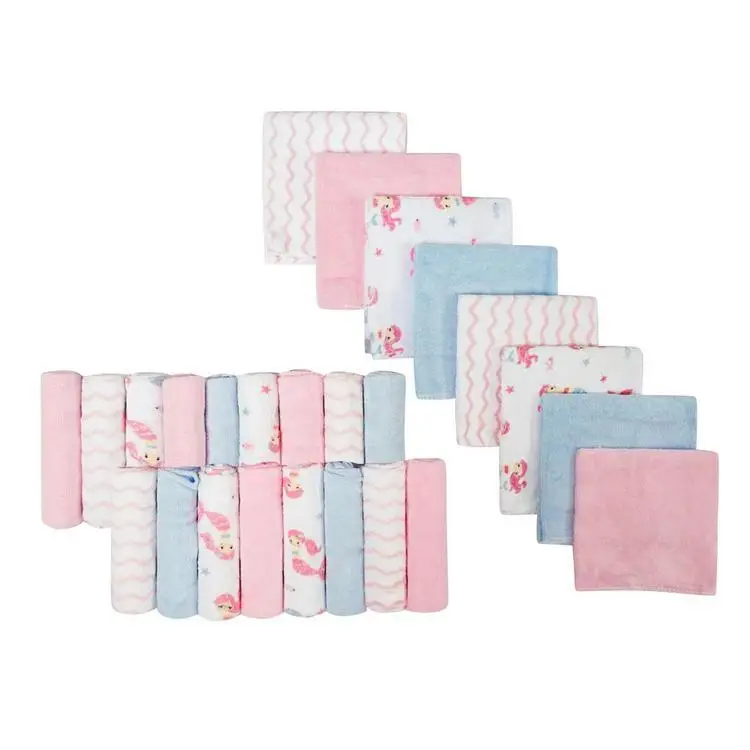Недорогое банное полотенце из 100% полиэстера, детское полотенце для ребенка, 24 упаковки