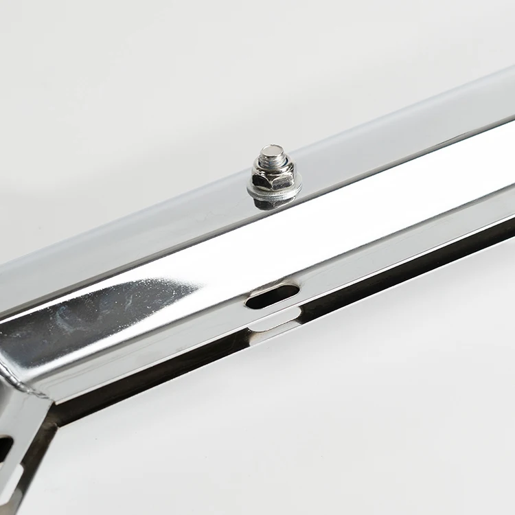 Угловая хромированная вешалка для грязевых клапанов, 2-1/2 дюйма, 45 градусов