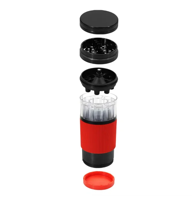 Wholesale Customized Logo Metal Zinc Alloy Smoking AccessoriesTobacco Crusher with 8pcs Machine herb grinder