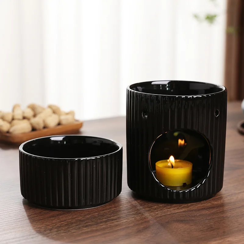 Home Decoration Ceramic Tealight Candle Holder Oil Burner Essential Oil Incense Aroma Diffuser Furnace For Yoga Meditate