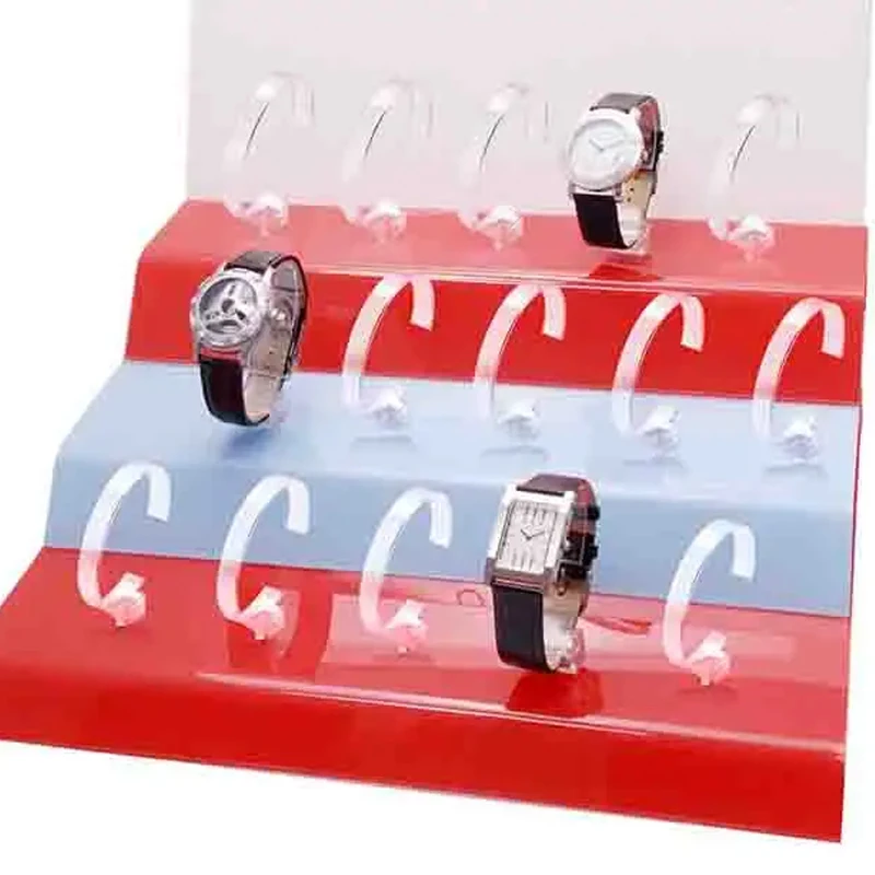 Новый стиль низкая цена C кольцевой тип Розничные часы акриловые дисплей стенд