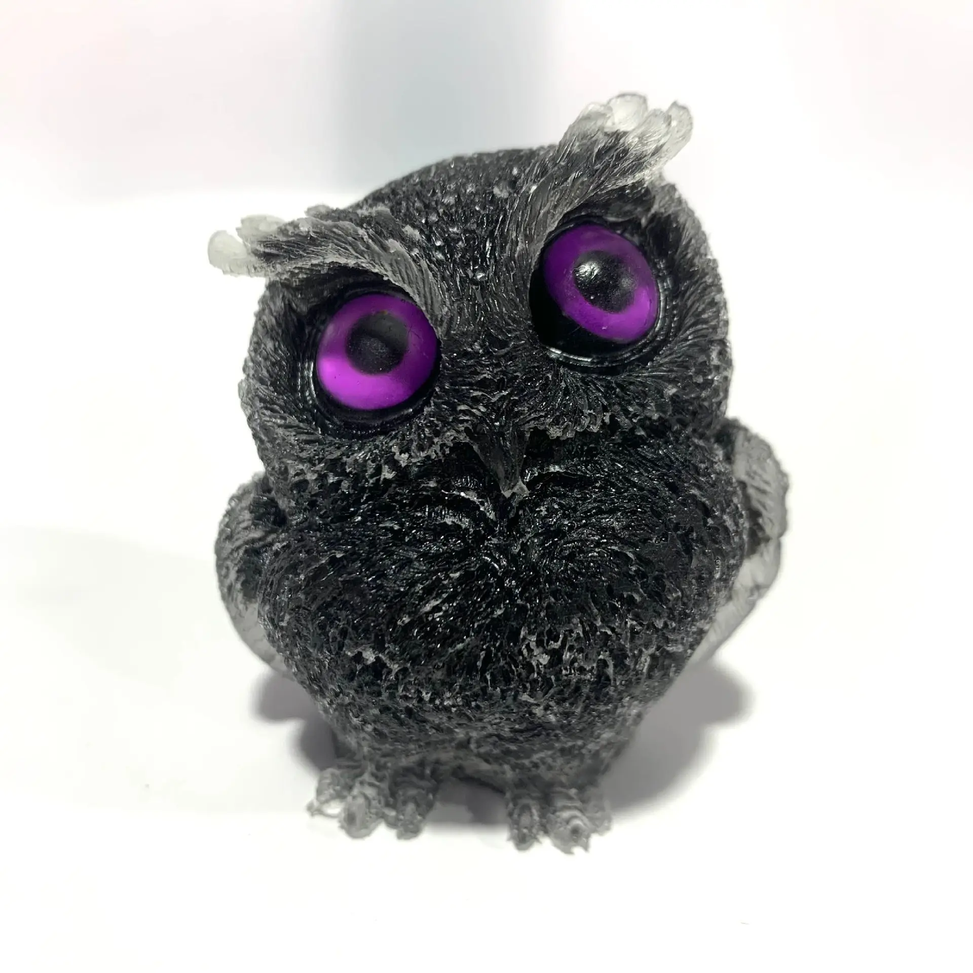 2024 Factory price healing crystal rose quartz apatite mookaite tiger eye stone resin owls for sale